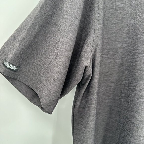 Straight Down Performance Gray Binders Cup Golf Polo Shirt Size Large - Picture 5 of 9